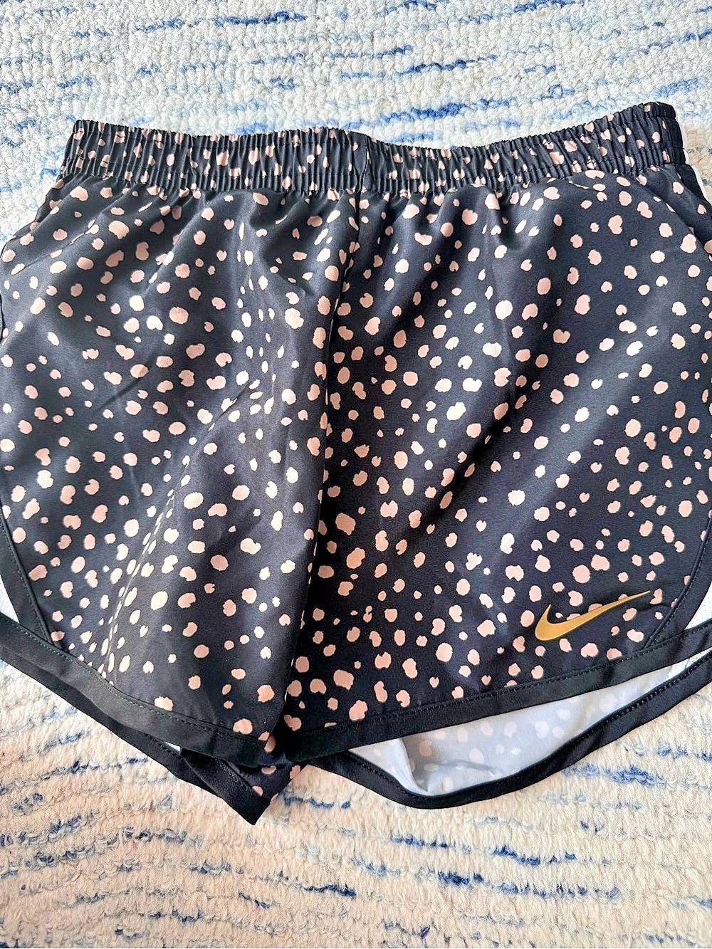 Nike Dri-FIT Animal Print Athletic Shorts in Black & Pink Like New